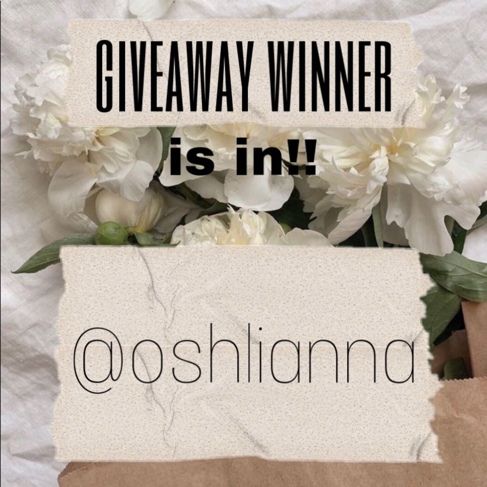 • giveaway winner!!